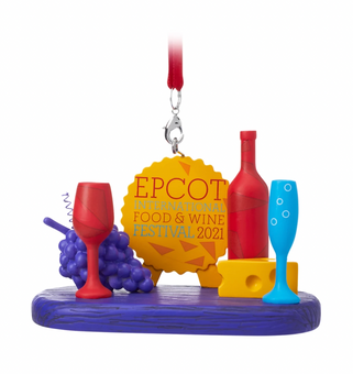 Disney Parks Epcot Food and Wine Festival 2021 Christmas Ornament New with Tag