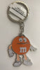 M&M's World Enamel Front Back Orange Character Keychain New with Tag