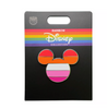 Disney Parks Rainbow Collection Mickey Icon Lesbian Flag Pin New with Card