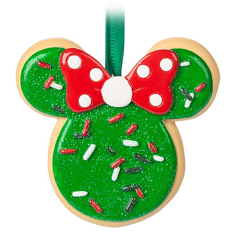 Disney Parks Minnie Mouse Bow Sugar Icing Cookie Christmas Ornament New With Tag