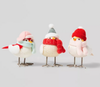 Target Wondershop 3pk Winter Birds Holiday Decoration with Scarf Pink Red New