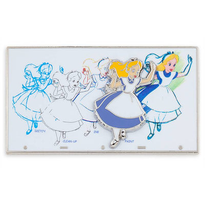 Disney Parks Ink & Paint Alice Pin New with Card