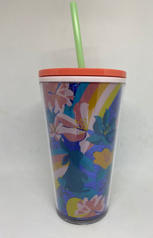 Starbucks Easter Spring 2021 Bunny Glitter Tumbler 16oz with Straw New