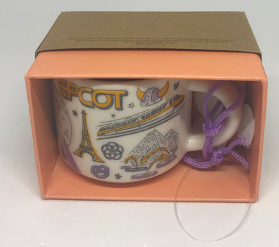 Disney Parks Starbucks Been There Epcot Coffee Mug Ornament New with Box