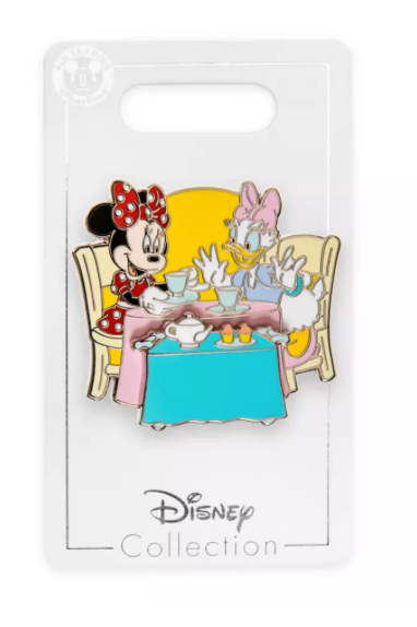 Disney Parks Minnie Mouse & Daisy Duck Tea Time Pin New with Card