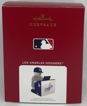 Hallmark 2021 MLB Los Angeles Dodgers Snowman Organ Christmas Ornament New Box