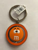 M&M's World Orange Character Big Face PVC Spinning Keychain New with Tag