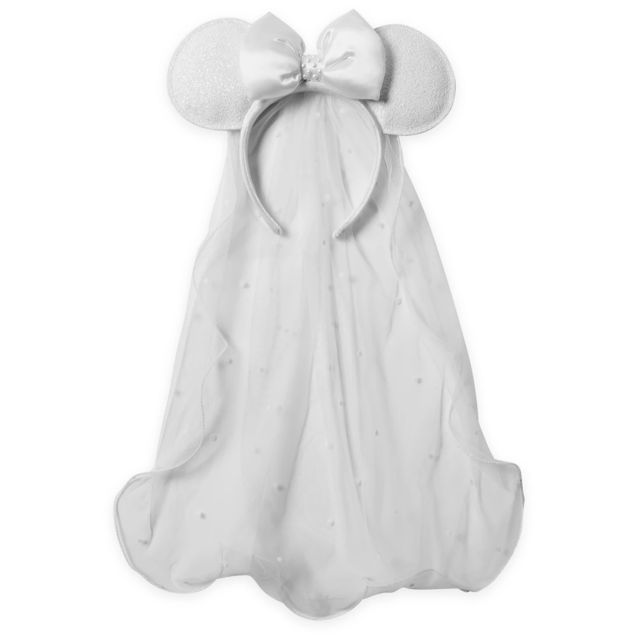 Disney Parks Wedding Minnie Bridal Ear Headband New with Tags