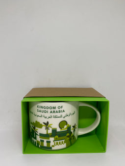 Starbucks Coffee You Are Here Kingdom of Saudi Arabia Coffee Mug New with Box