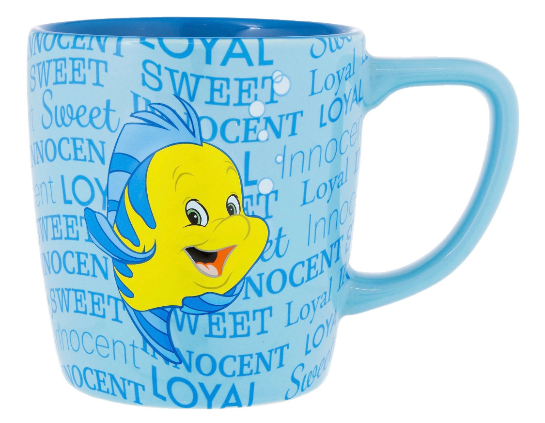 Disney Parks Flounder Innocent Personality Ceramic Coffee Mug New