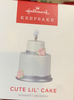Hallmark 2022 Mini Cute Lil' Cake Metal Christmas Ornament New With Box