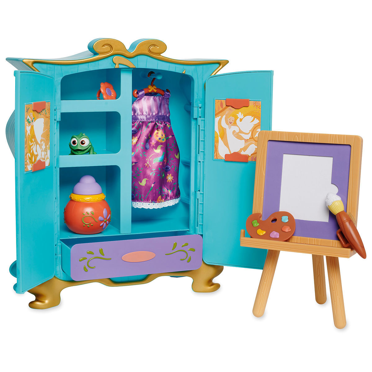 Disney Animators' Collection Rapunzel's Artist Armoire Playset New with Box