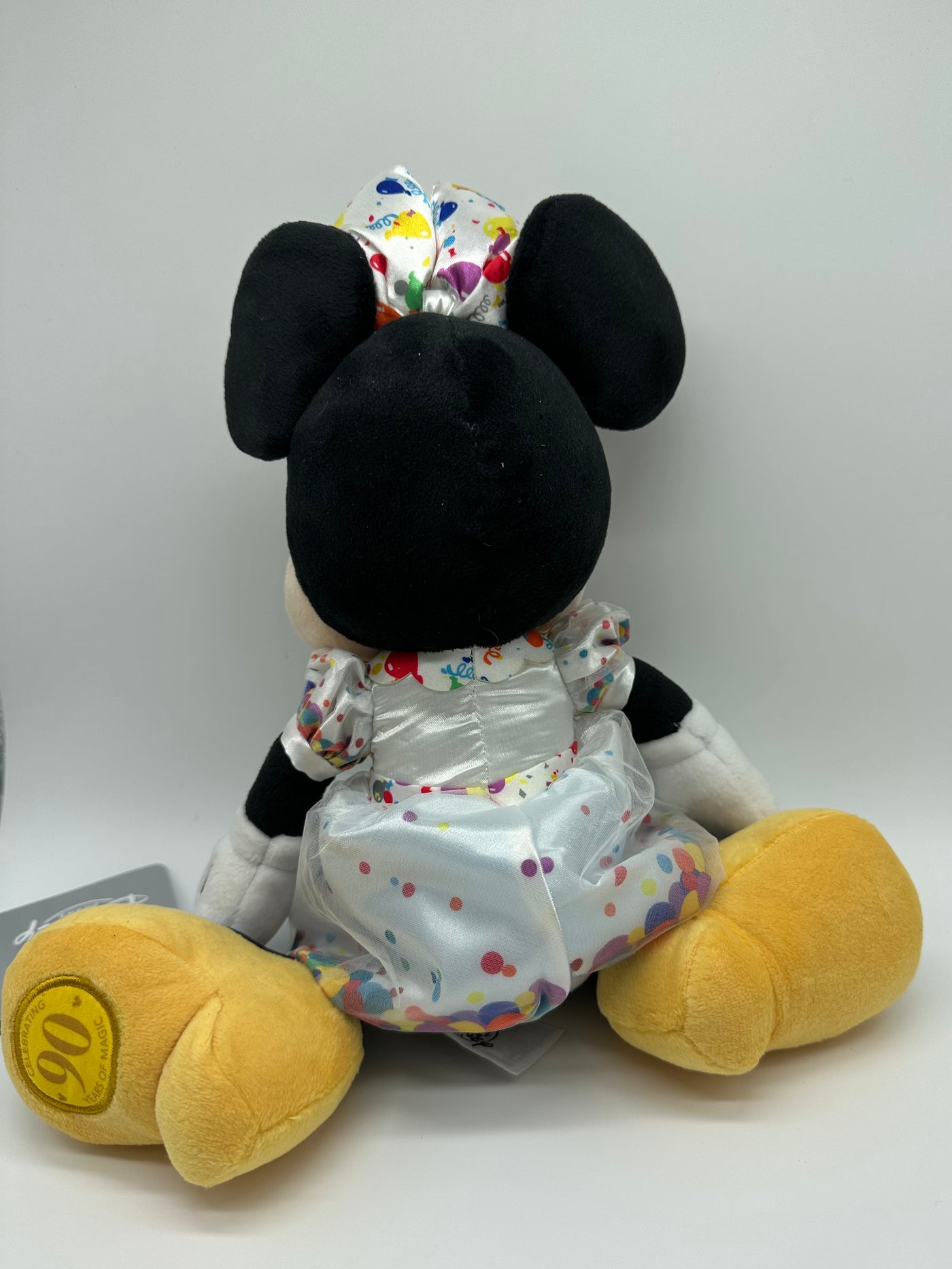 Disney Celebrating 90 Years of Magic Rare Minnie Birthday Plush New with Tag