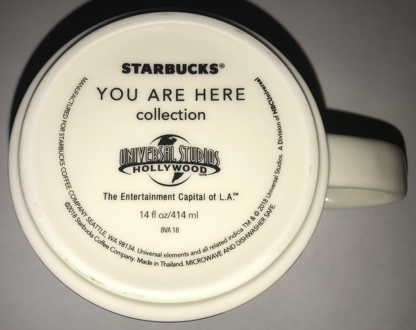 Starbucks Universal Studios Hollywood You Are Here Collection Ceramic Mug New with Box