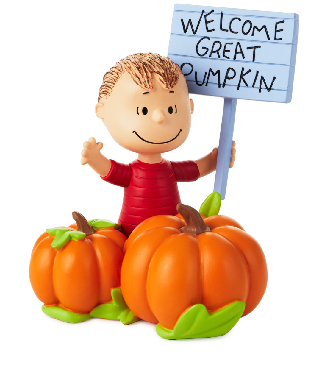 Hallmark Halloween Peanuts Linus Welcome Great Pumpkin Figurine New