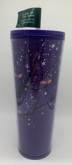Starbucks Halloween 2022 Glow in the Dark Purple Spooky Tumbler New With Tag