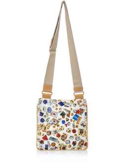 Madrid Life is a Game White Shoulder Bag Made in Italy by Divo Diva New