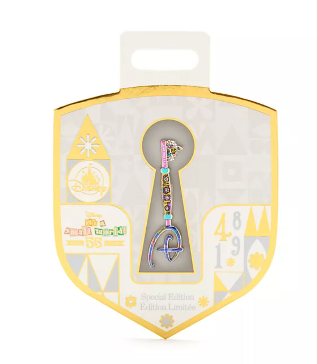 Disney Store It's a Small World 55th Opening Ceremony Key Pin New with Card