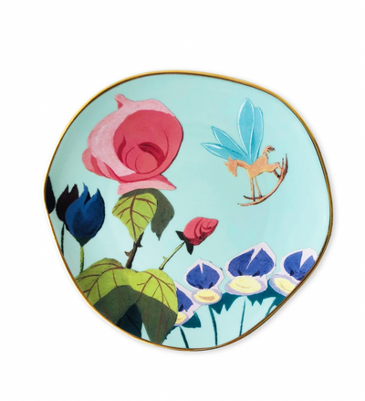Disney Alice in Wonderland 70th by Mary Blair Dessert Plate Set of 4 New w Box