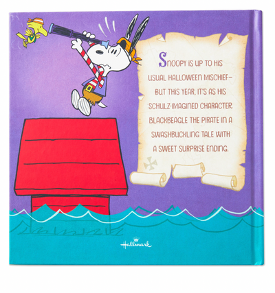Hallmark Halloween Peanuts The Legend of Blackbeagle the Pirate Pop-Up Book New