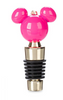 Disney Parks Mickey Icon Holiday Christmas Pink Metal Bottle Stopper New w Tag