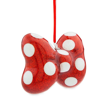 Disney Parks Holiday Christmas Minnie Bow Ornament New with Tags