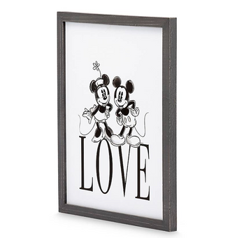Disney Mickey and Minnie Mouse Love Wall Decor New with Box