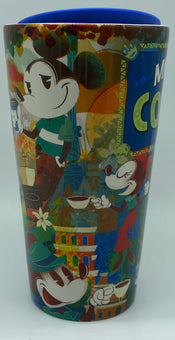 Disney Mickey's Really Swell Coffee Mickey and Minnie Ceramic Tumbler 11oz New