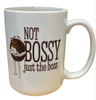 M&M's World Brown Character Not Bossy Just the Boss Verbal Coffee Mug New