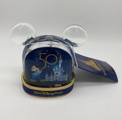 Disney WDW 50th Magical Mickey and Friends Plastic Snowglobe Water Globe New