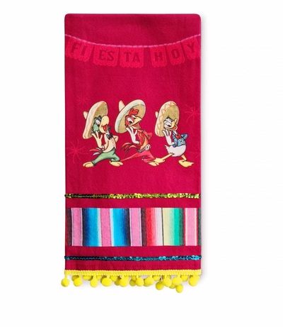 Disney Parks Three Caballeros Kitchen Towel New with Tags