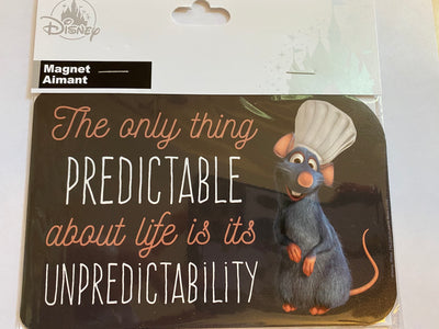 Disney Parks Remy Predictable About Life is its Unpredictability Magnet New
