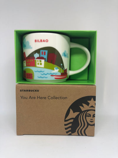 Starbucks You Are Here Bilbao Spain Ceramic Coffee Mug New with Box
