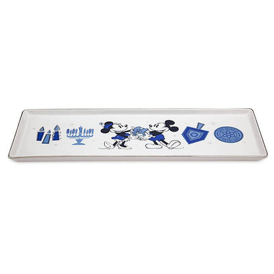 Disney Parks Holiday Mickey and Minnie Happy Chanukah Hanukkah Serving Tray New