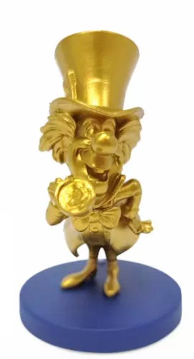 Disney 50th Walt Disney World Gold Fab 50 Mad Hatter Vinyl Figure New Opened Box