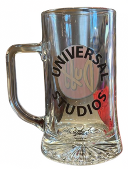 Universal Studios Simpson Duff Logo Glass Stein Beer Glass Cup New With Tag