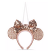 Disney Parks Minnie Mouse Briar Rose Gold Ear Headband Ornament New with Tags