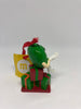 M&M's World Green Character with Presents Resin Christmas Ornament New with Tag
