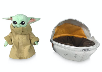 Disney Star Wars The Mandalorian The Child Plush in Hover Pram New with Tag