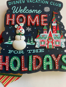 Disney Vacation Club Welcome Home for the Holidays Christmas Ornament New w Tag