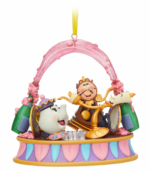 Disney Sketchbook Lumiere Friends Singing Living Magic Beauty the Beast Ornament