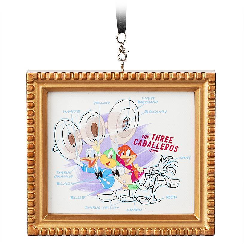 Disney Parks 2020 Ink & Paint Three Caballeros 1944 Canvas Framed Ornament New