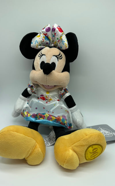 Disney Celebrating 90 Years of Magic Rare Minnie Birthday Plush New with Tag