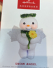Hallmark 2022 Snow Angel Holding Flower Christmas Ornament New With Box