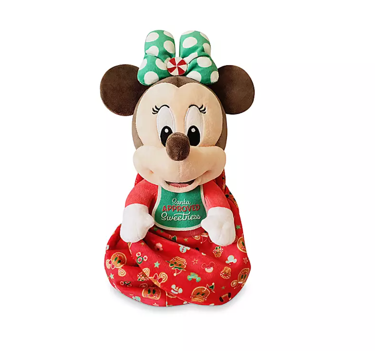 Disney Minnie Babies Holiday Cheer Santa Approved Sweetness Plush New with Tag