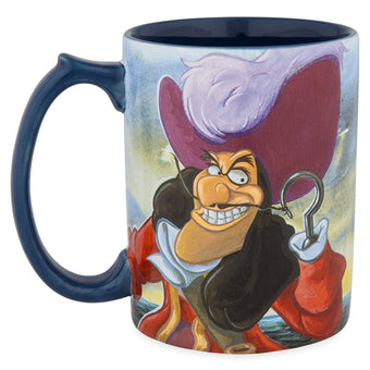 Disney Parks Peter Pan Captain Hook at Skull Rock Ceramic Coffee Mug New